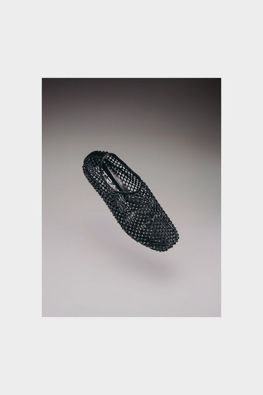 Crystal Flat Bijoux | Black Crystal Strass