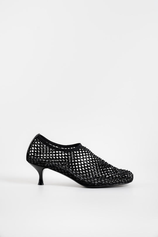 Crystal Pump Jewels | Black Strass