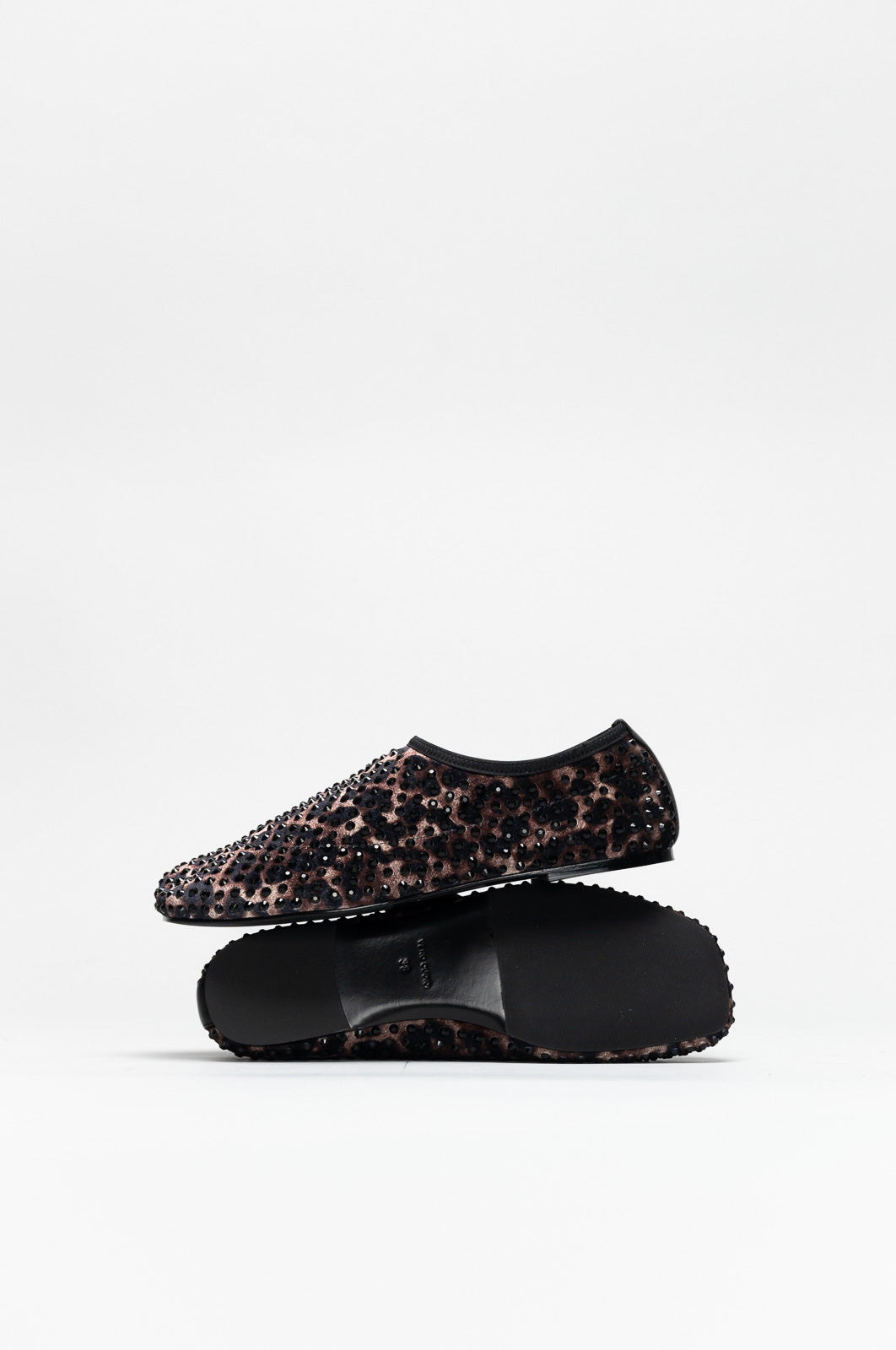 Moccasin Flat Lady | Leopard Brown Velvet