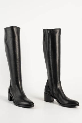 High Boot 583 | Black Leather