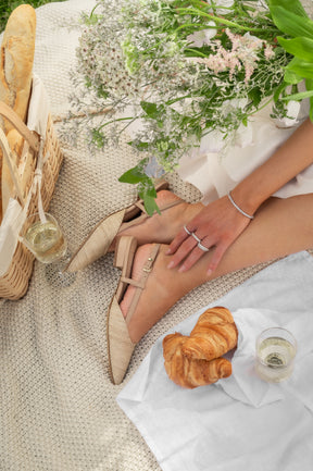 Slingback Flat Julia 264 | Beige Raffia