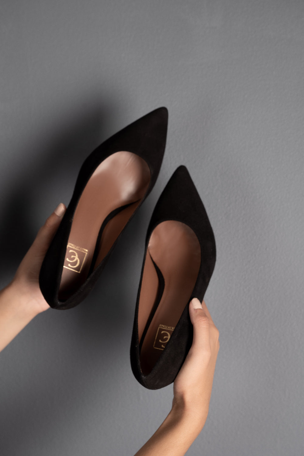 Classic Pump Block 6cm | Black Suede
