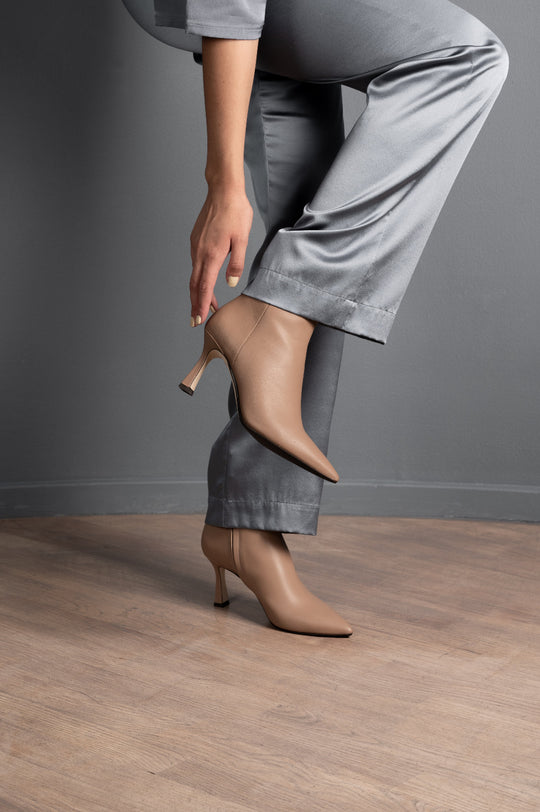 Ankle Boot Anastasia 8 cm | Caramel Beige Nappa