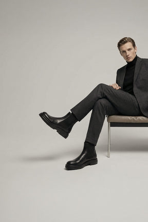 Men's Chelsea Boot Clip | Black Buffalo Leather