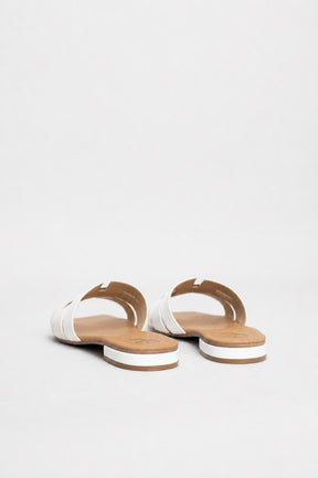 Flat Sandal Assia | White Calf Leather