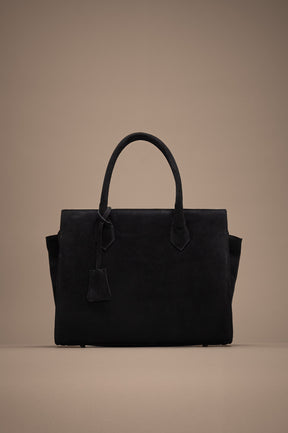 Crossbody Handbag Lioré | Black Suede