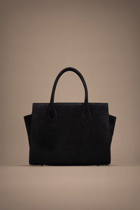Crossbody Handbag Lioré | Black Suede
