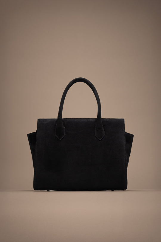 Crossbody Handbag Lioré | Black Suede