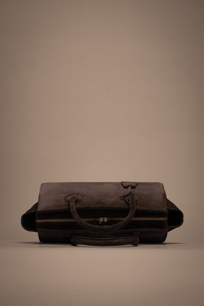 Crossbody Handbag Lioré | Brown Suede