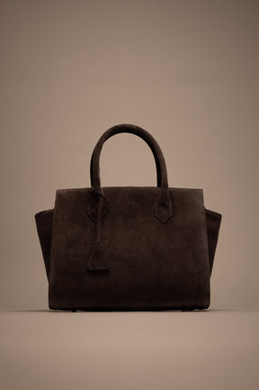 Crossbody Handbag Lioré | Brown Suede