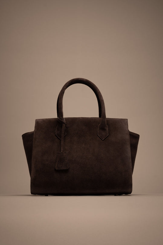 Crossbody Handbag Lioré | Brown Suede