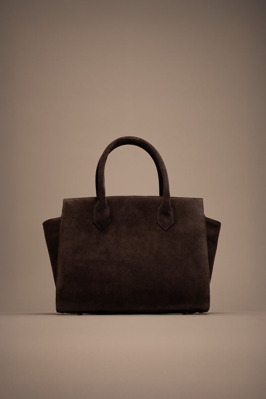 Crossbody Handbag Lioré | Brown Suede