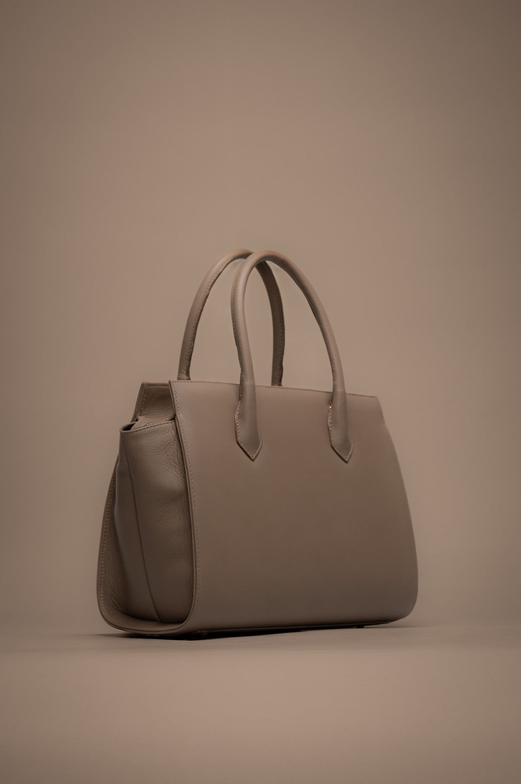 Crossbody Handbag Lioré | Beige Padded Nappa Leather