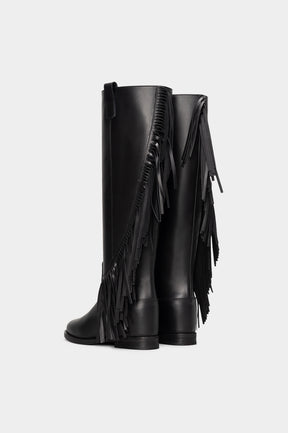 Wedge High Boot Aracc | Noble Black Calf Leather