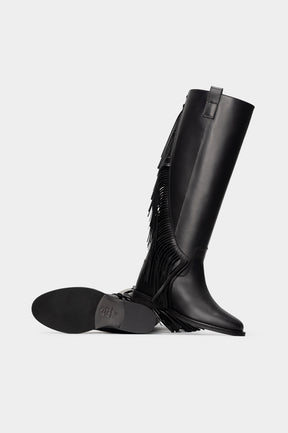 Wedge High Boot Aracc | Noble Black Calf Leather