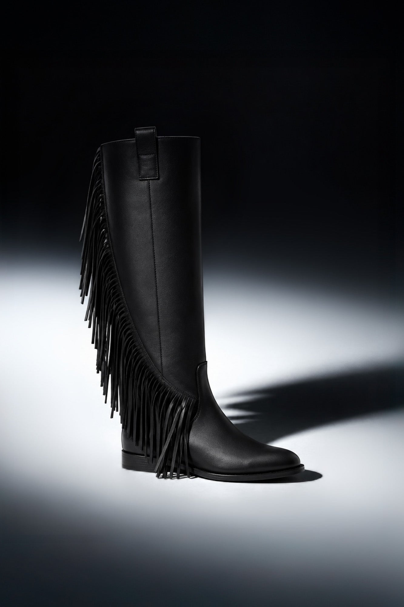 Wedge High Boot Aracc | Noble Black Calf Leather