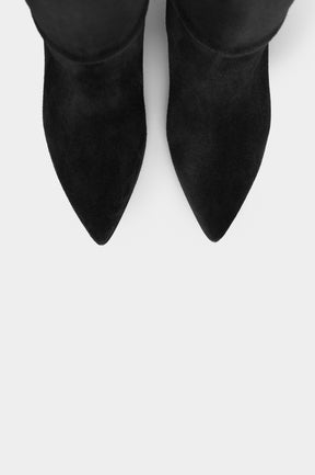 High Boot Vela | Deep Black Suede