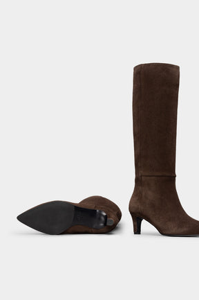 High Boot Vela | Cacao Brown Suede