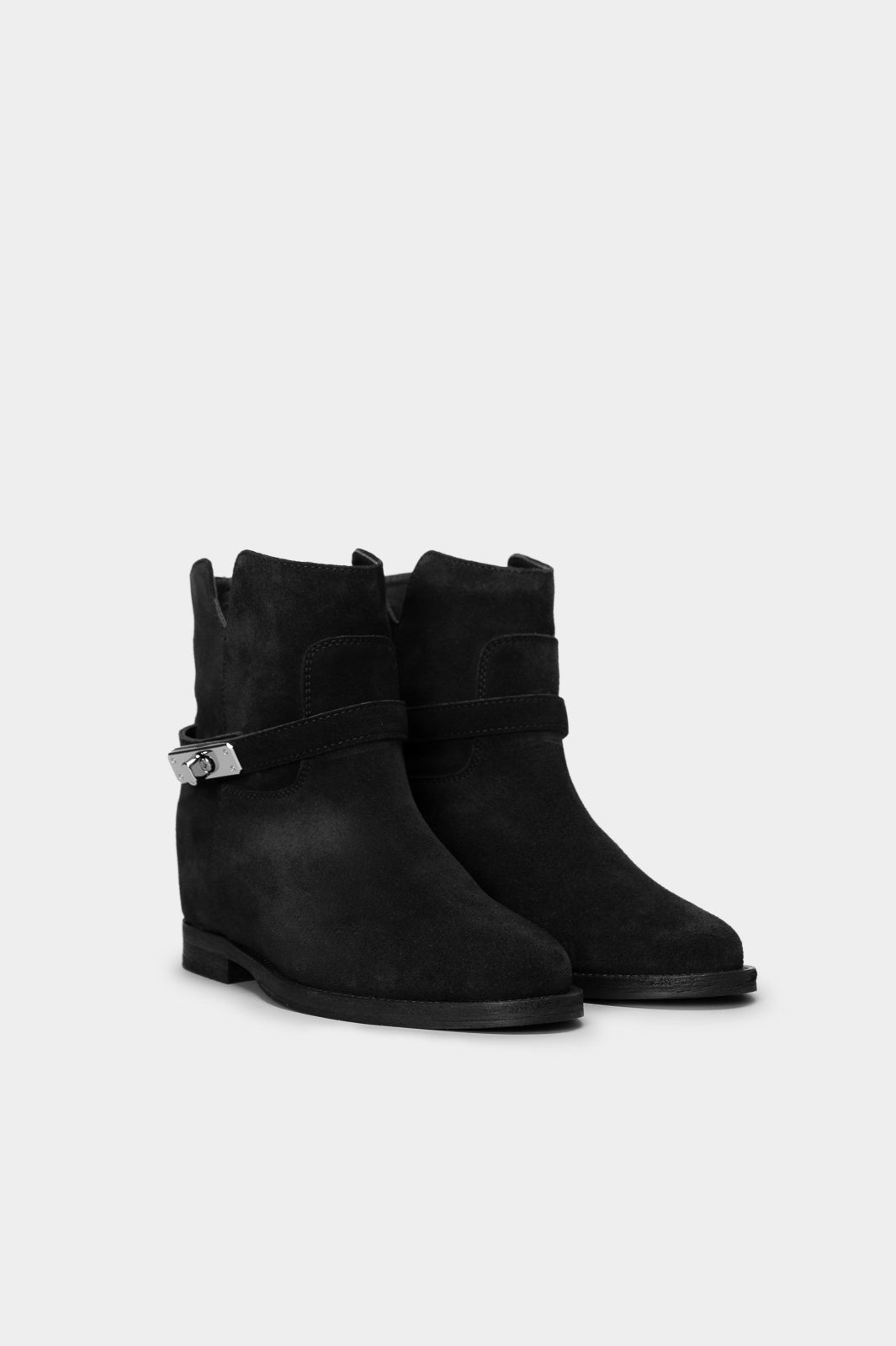 Wedge Boot Cavia | Deep Black Suede