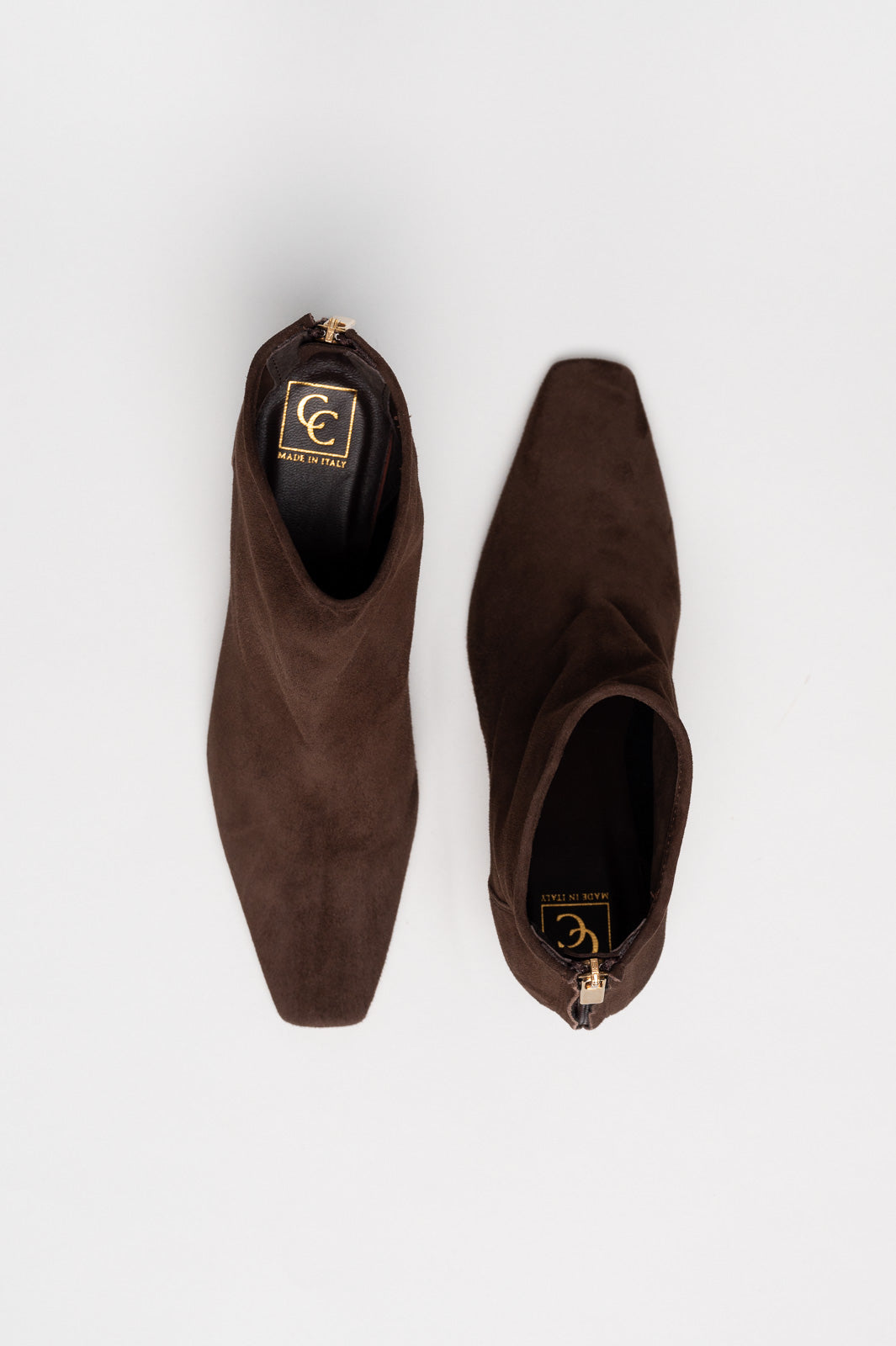 Mid-Heel Ankle Boot Cara | Cacao Brown Soft Suede