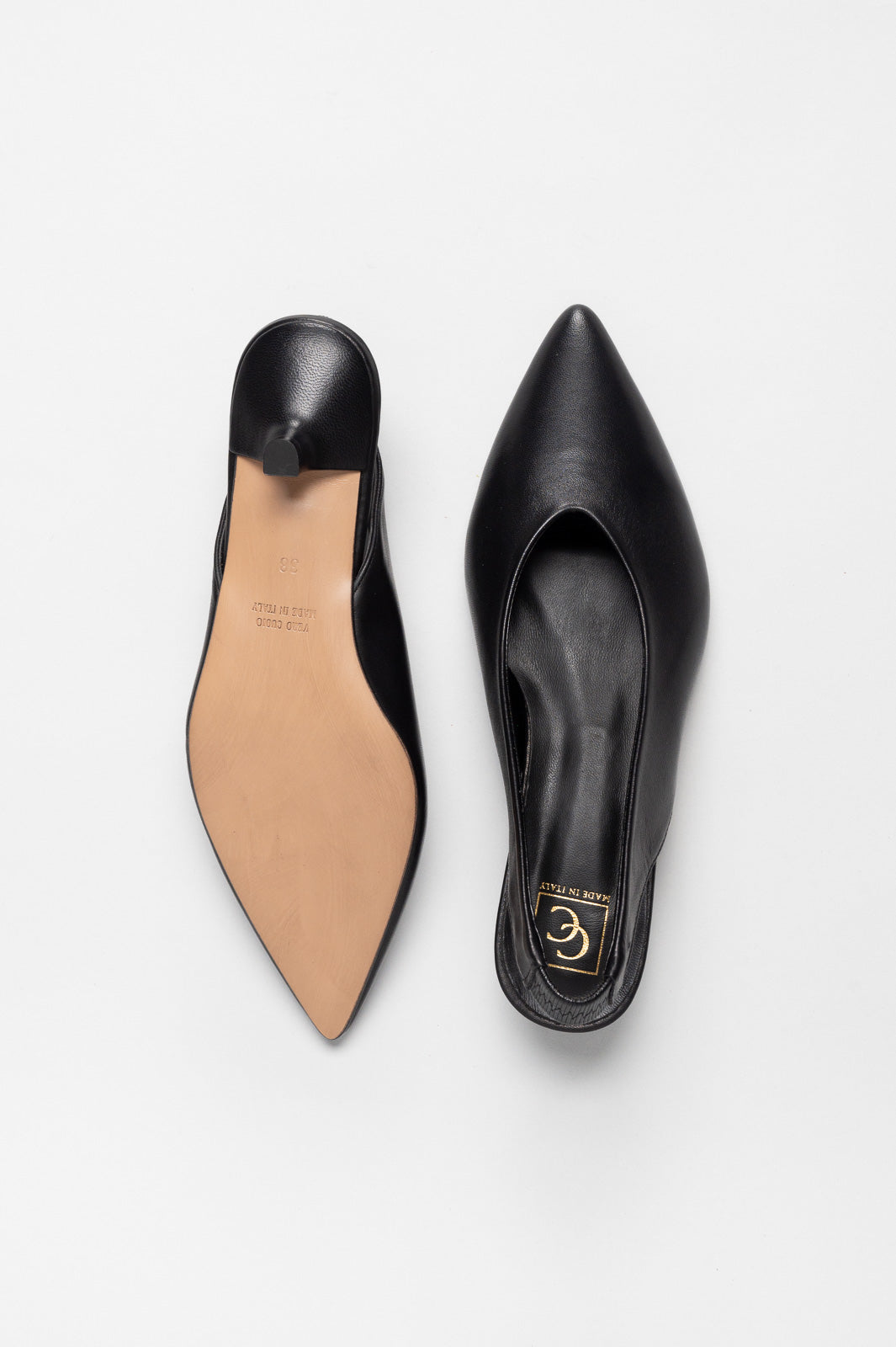 Slingback Pump Lay | Black Nappa Leather
