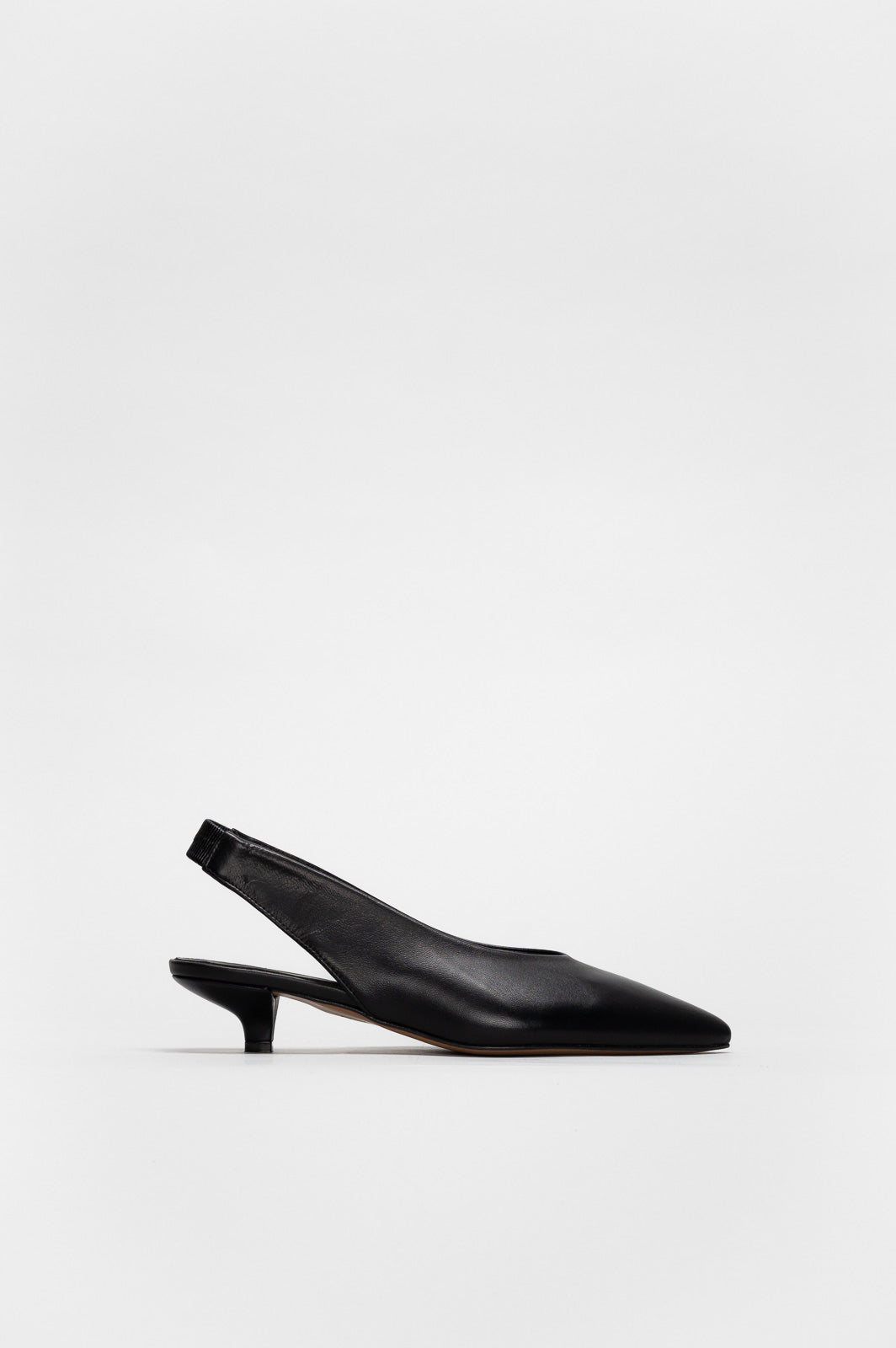 Slingback Pump Lay | Deep Black Nappa Leather