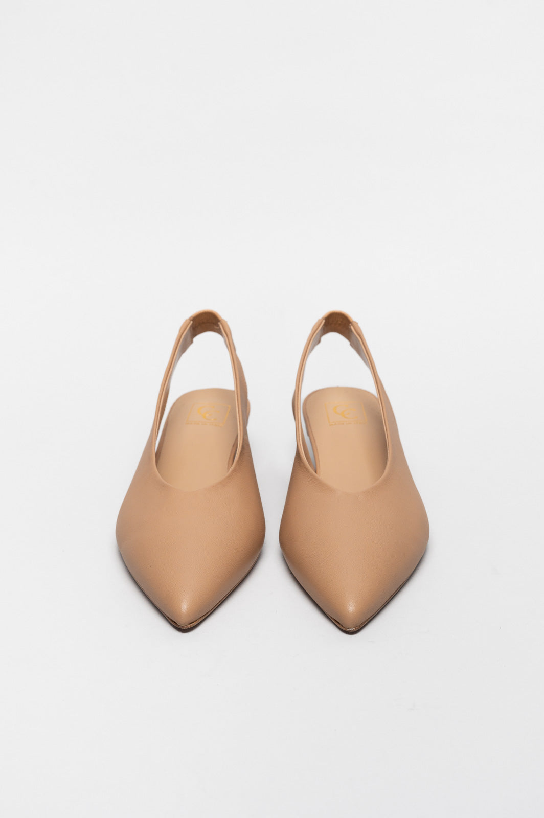 Slingback Pump Lay | Mushroom Beige Nappa Leather