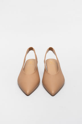 Slingback Pump Lay | Mushroom Beige Nappa Leather
