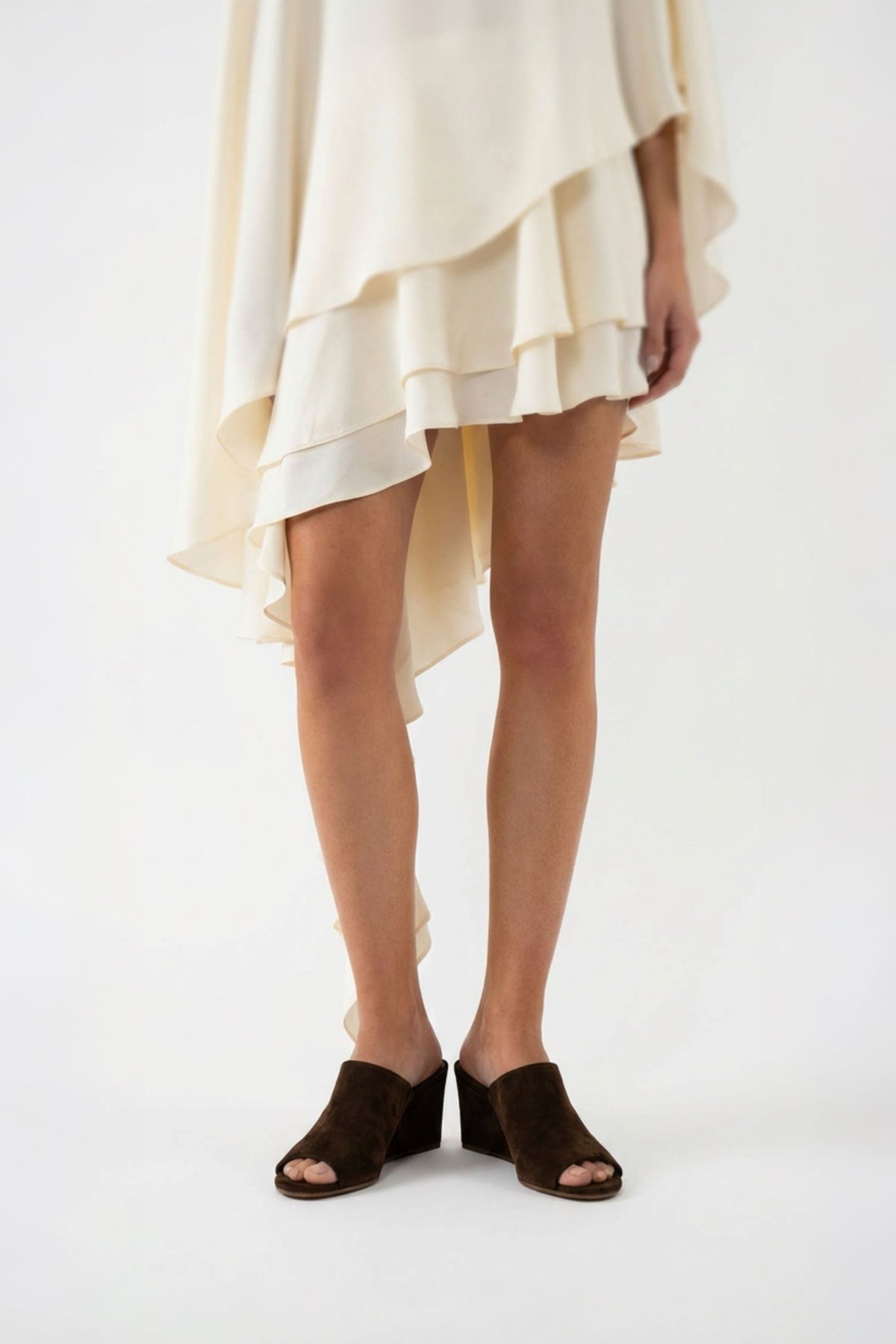 Wedge Sandal Cesila | Cacao Brown Soft Suede