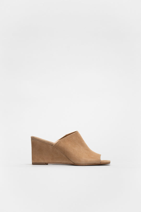 Wedge Sandal Cesila | Warm Beige Soft Suede