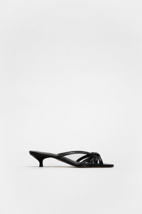 Strappy Sandal Sesh | Black Nappa Leather