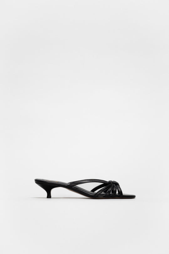 Strappy Sandal Sesh | Black Nappa Leather
