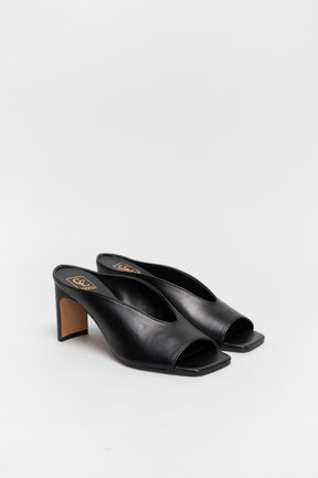 High-Heeled Sandal Khai | Noble Black Nappa Leather
