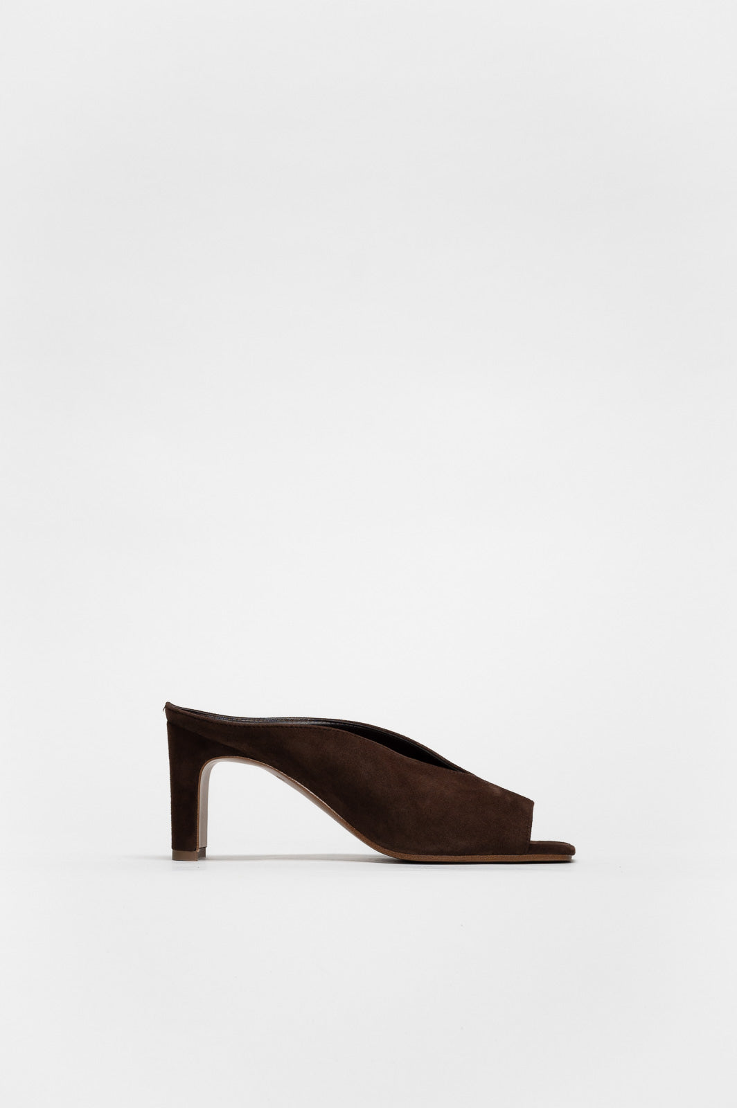 High-Heeled Sandal Khai | Cacao Brown Soft Suede