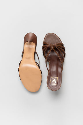Strappy Sandal Lizbet | Maple Brown Nappa Leather