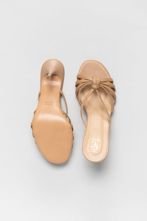 Strappy Sandal Lizbet | Beige Nappa Leather