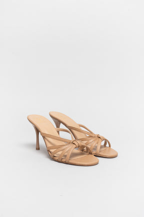 Strappy Sandal Lizbet | Beige Nappa Leather