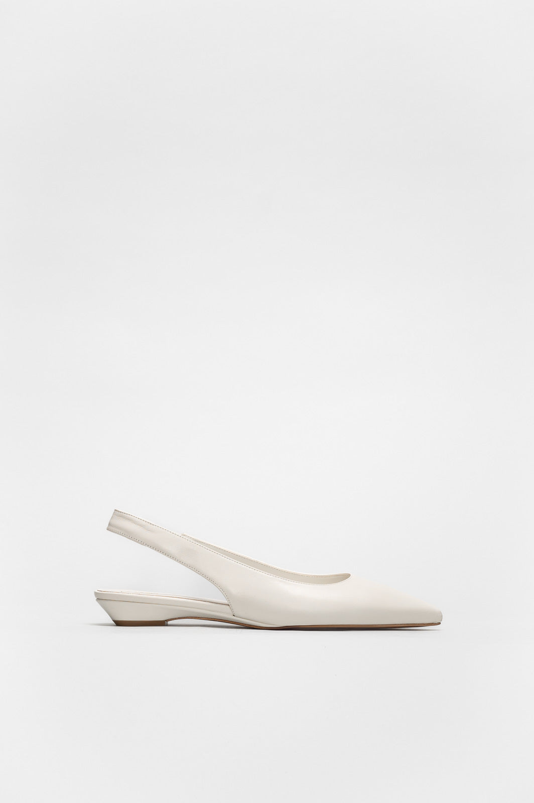 Slingback Flat Sekay | Off-White Nappa Leather