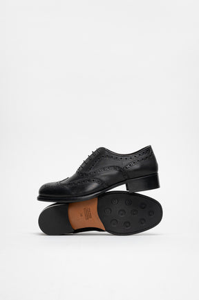 Women's Oxford Brogue Virel | Noble Black Calf Leather