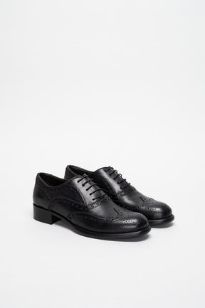 Women's Oxford Brogue Virel | Noble Black Calf Leather
