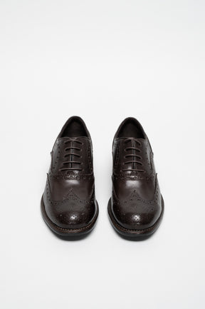 Women's Oxford Brogue Virel | Mocha Brown Calf Leather