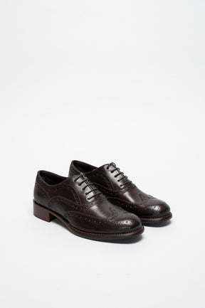 Women's Oxford Brogue Virel | Mocha Brown Calf Leather