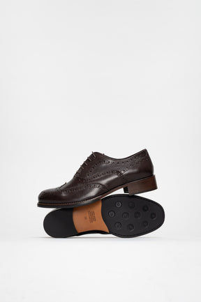 Women's Oxford Brogue Virel | Mocha Brown Calf Leather