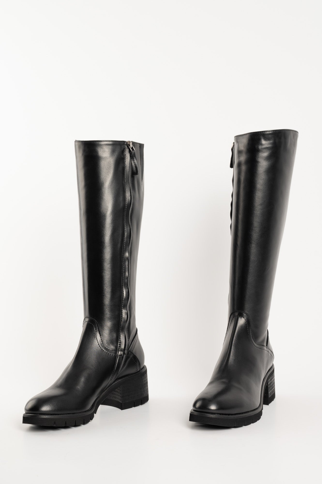 High Boot Alice | Black Buffalo Leather