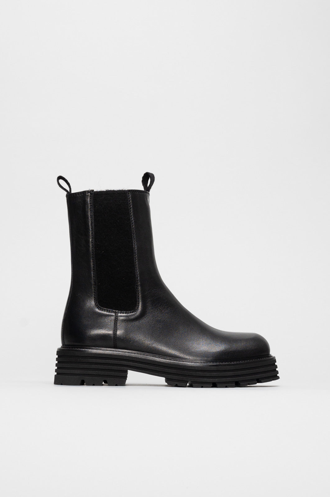 Combat Boot Ginevra | Black Buffalo Leather