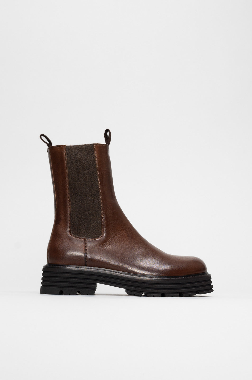 Combat Boot Ginevra | Cognac Buffalo Leather