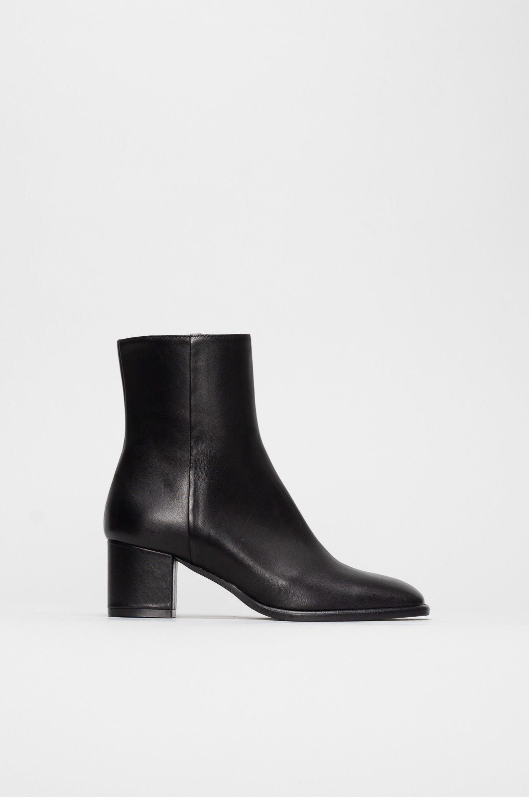 Zip Ankle Boot Mina | Noble Black Nappa Leather