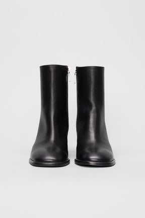 Zip Ankle Boot Mina | Noble Black Nappa Leather