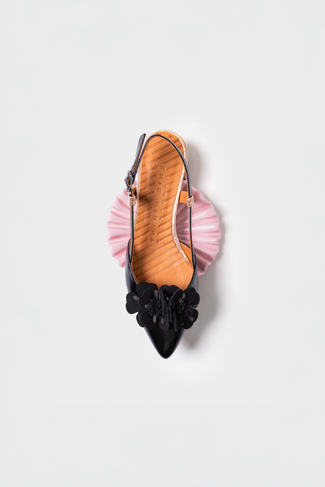 Slingback Pump Hezel | Midnight Black Patent Nappa Leather