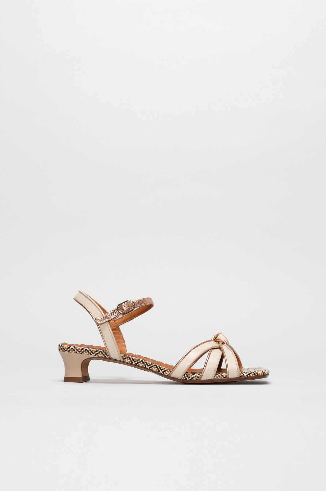 Strappy Sandal Yallah | Cream White Calf Leather
